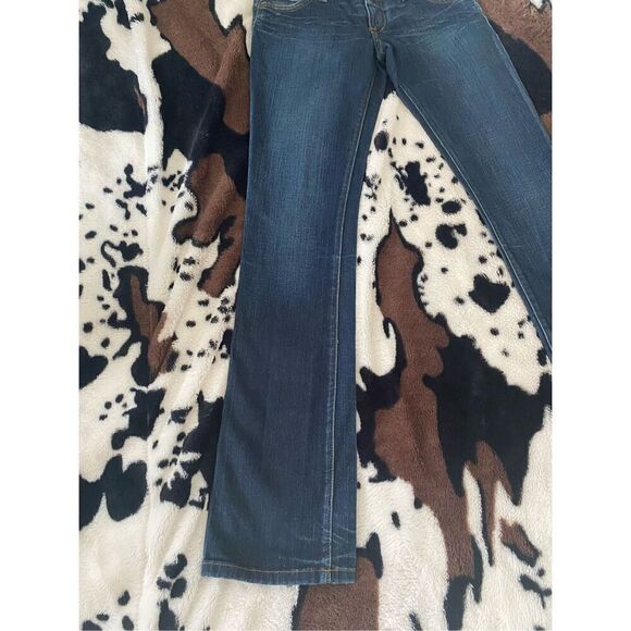 Vintage Robins Jean Rock N Roll Jeans Cross Angel Embroidery - Picture 10 of 12